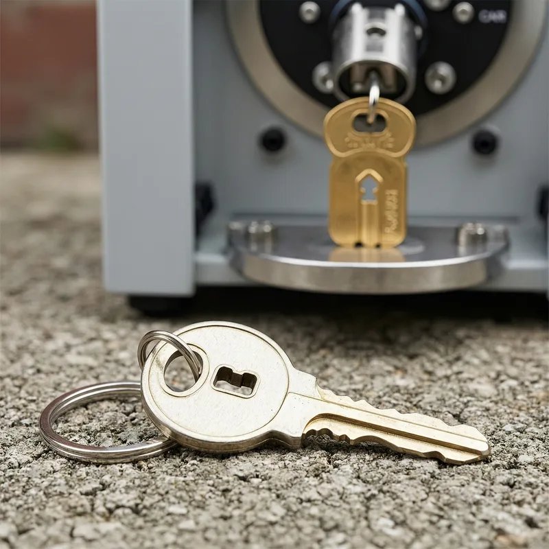 Professional locksmith opening a residential door lock in Germany with specialized tools