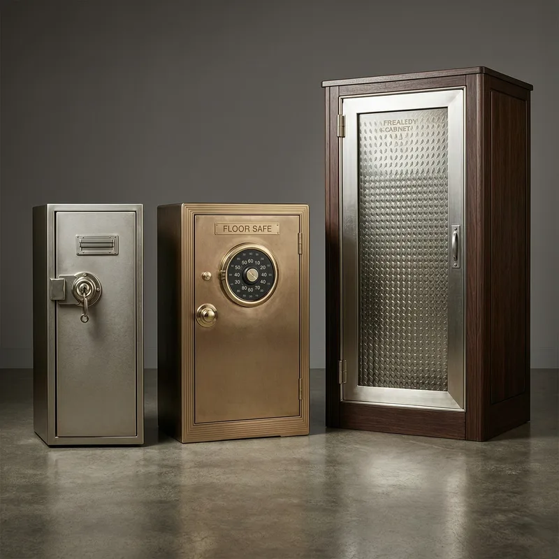 A certified locksmith securely installing a wall-mounted safe in a German residence, demonstrating professional installation standards and DIN compliance.